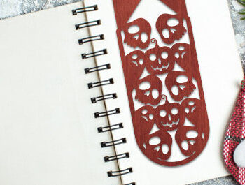 Intra απο ξύλο plywood Χρώμα wenge 3mm-4mm πάχος - Πακέτο αποκοπής λέιζερ σελιδοδεικτών αποκριών Δίασταση 4x4 cm INTRAFABR-34652313 - Image 6