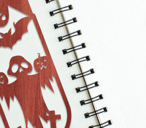 Intra απο ξύλο plywood  Χρώμα wenge 3mm-4mm πάχος - Απόκριες σελιδοδείκτης Design Δίασταση 15x15 cm INTRAFABR-16790884