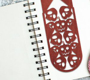 Intra απο ξύλο plywood  Χρώμα wenge 3mm-4mm πάχος - Απόκριες σελιδοδείκτης Design Δίασταση 4x4 cm INTRAFABR-15095421