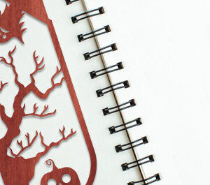 Intra απο ξύλο plywood  Χρώμα wenge 3mm-4mm πάχος - Απόκριες σελιδοδείκτης Design Δίασταση 4x4 cm INTRAFABR-15611049