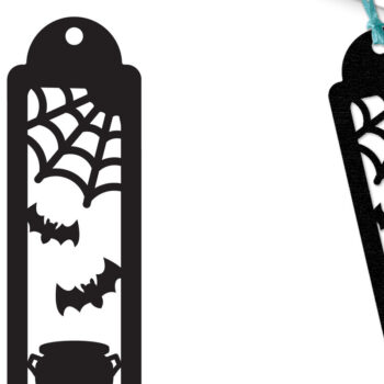 Intra απο ξύλο plywood  Χρώμα wenge 3mm-4mm πάχος - Halloween Bookmark Lasercut Δίασταση 15x15 cm INTRAFABR-15730108 - Image 6