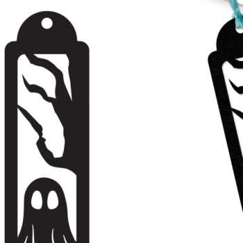 Intra απο ξύλο plywood  Χρώμα wenge 3mm-4mm πάχος - Halloween Bookmark Lasercut Δίασταση 15x15 cm INTRAFABR-15730108 - Image 7