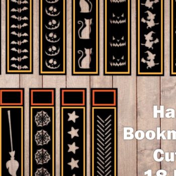 Intra απο ξύλο plywood  Χρώμα wenge 3mm-4mm πάχος - Πακέτο σελιδοδείκτες αποκριών με λέιζερ Δίασταση 15x15 cm INTRAFABR-15730394 - Image 1