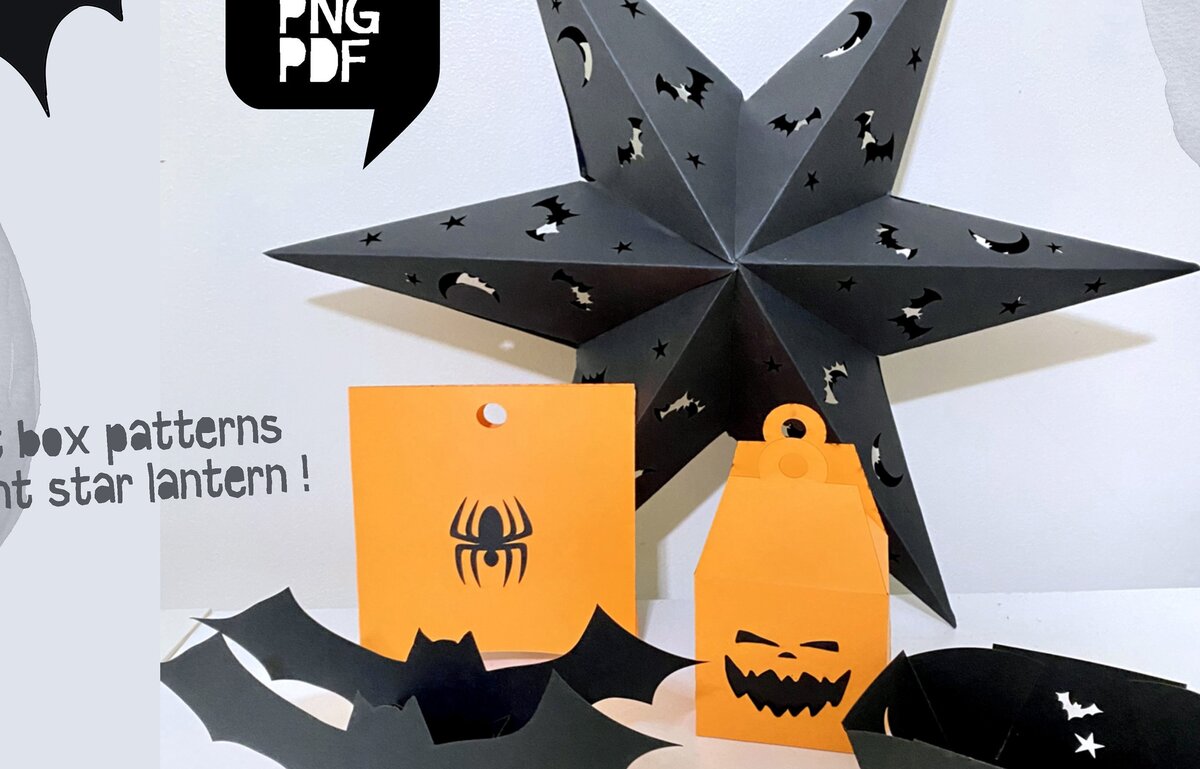 Intra απο ξύλο plywood  Χρώμα wenge 3mm-4mm πάχος - Πακέτο Halloween Box με Bonus Star Δίασταση 20x20 cm INTRAFABR-17663255