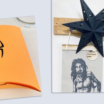 Intra απο ξύλο plywood  Χρώμα wenge 3mm-4mm πάχος - Πακέτο Halloween Box με Bonus Star Δίασταση 20x20 cm INTRAFABR-17663255 - Image 2