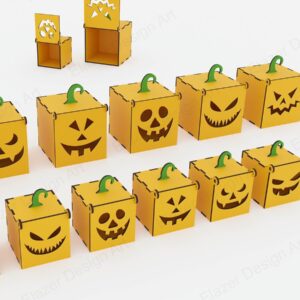 Intra απο ξύλο plywood  Χρώμα wenge 3mm-4mm πάχος - Αρχεία Laser Halloween Box Δίασταση 70x70 cm INTRAFABR-17663583