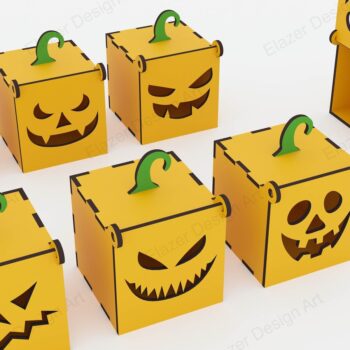 Intra απο ξύλο plywood  Χρώμα wenge 3mm-4mm πάχος - Αρχεία Laser Halloween Box Δίασταση 70x70 cm INTRAFABR-17663583 - Image 4