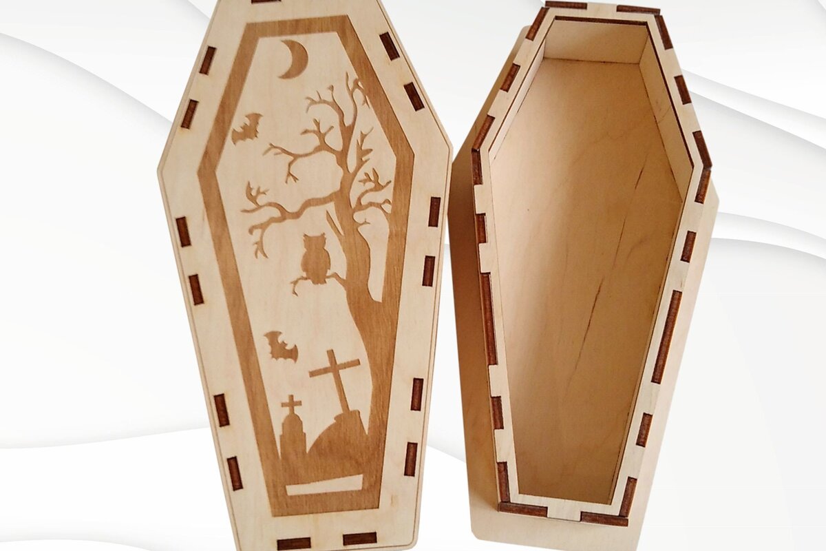 Intra απο ξύλο plywood  Χρώμα wenge 3mm-4mm πάχος - Κουτί αποκριών Δίασταση 15x15 cm INTRAFABR-23020272