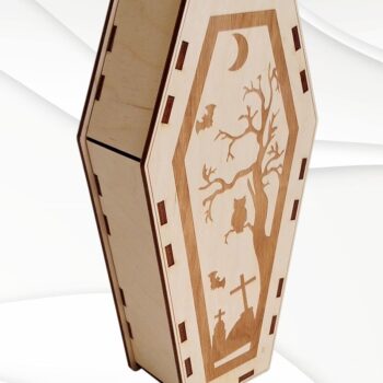 Intra απο ξύλο plywood Χρώμα wenge 3mm-4mm πάχος - Κουτί αποκριών Δίασταση 15x15 cm INTRAFABR-23020272 - Image 7