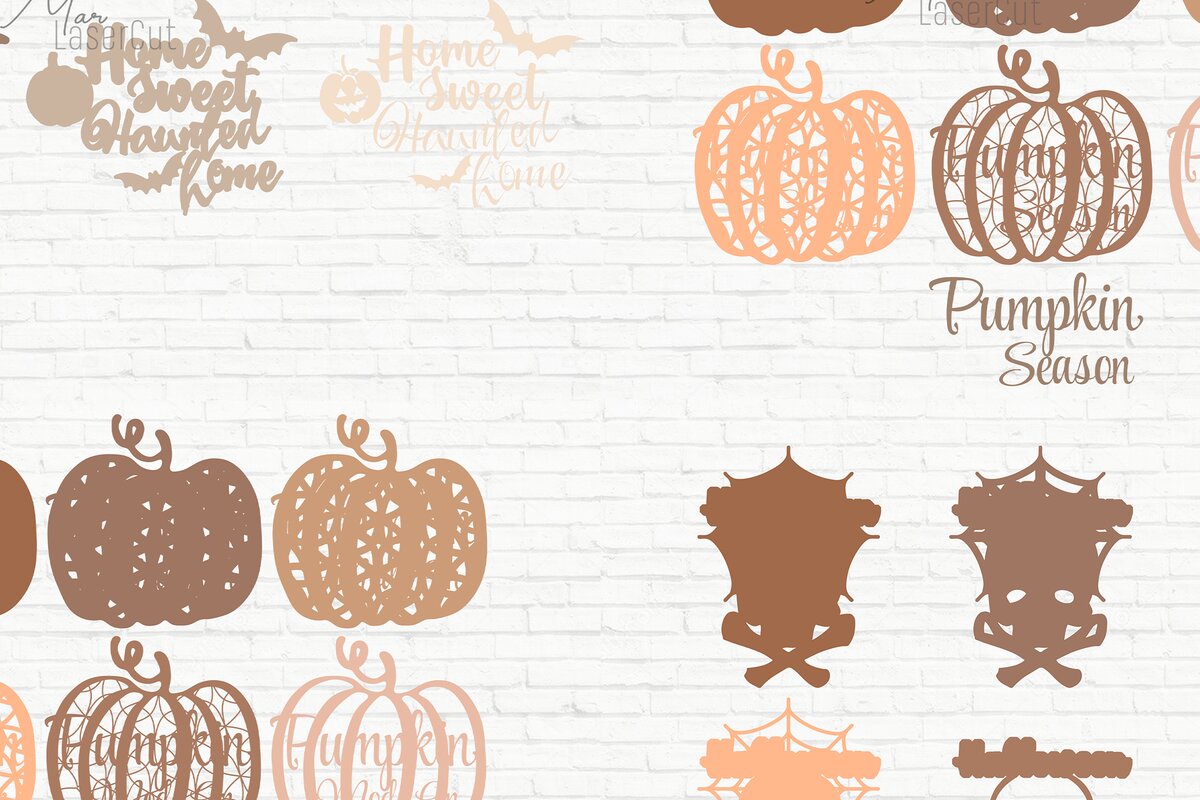 Intra απο ξύλο plywood  Χρώμα wenge 3mm-4mm πάχος - Halloween Bundle 3D Multilayer Δίασταση 15x15 cm INTRAFABR-16032361