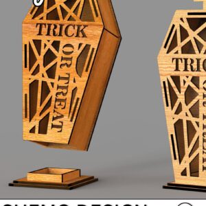 Intra απο ξύλο plywood  Χρώμα wenge 3mm-4mm πάχος - Χάλοουιν Κερί Κουτί-σχίσιμο Δίασταση 20x20 cm INTRAFABR-14859927