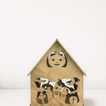 Intra απο ξύλο plywood  Χρώμα wenge 3mm-4mm πάχος - Αρχεία διακόσμησης κεριών HALLOWEEN Δίασταση 7x8 cm INTRAFABR-15082969 - Image 9