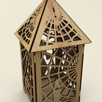 Intra απο ξύλο plywood Χρώμα wenge 3mm-4mm πάχος - Σετ κηροπήγια αποκριών Δίασταση 4x4 cm INTRAFABR-14931547 - Image 2