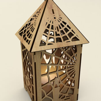 Intra απο ξύλο plywood Χρώμα wenge 3mm-4mm πάχος - Σετ κηροπήγια αποκριών Δίασταση 4x4 cm INTRAFABR-14931547 - Image 3