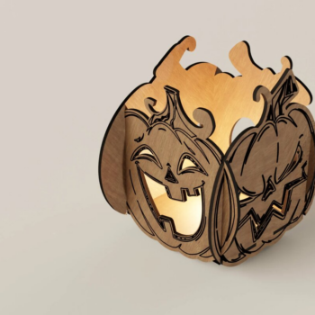 Intra απο ξύλο plywood  Χρώμα wenge 3mm-4mm πάχος - κομμένου φωτιστικού αποκριάτικου κηροπήγιου Δίασταση 94x94 cm INTRAFABR-14930401 - Image 1