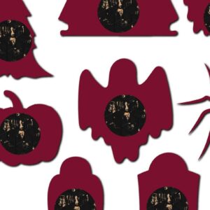 Intra απο ξύλο plywood  Χρώμα wenge 3mm-4mm πάχος - Πακέτο Halloween Candy Dome Δίασταση 15x15 cm INTRAFABR-15252974