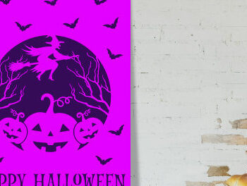 Intra απο ξύλο plywood  Χρώμα wenge 3mm-4mm πάχος - Αποκριάτικη κάρτα κοπής με λέιζερ Δίασταση 15x15 cm INTRAFABR-14915575 - Image 4