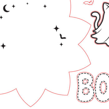 Intra απο ξύλο plywood  Χρώμα wenge 3mm-4mm πάχος - Σήμα καλωσορίσματος αποκριάτικων γατών 3d Δίασταση 30x20 cm INTRAFABR-16784833 - Image 2