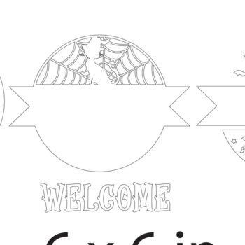 Intra απο ξύλο plywood Χρώμα wenge 3mm-4mm πάχος - Αποκριάτικη γάτα καλωσορίσματος σημάδι λέιζερ Δίασταση 6x6 cm INTRAFABR-16783964 - Image 2