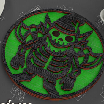 Intra απο ξύλο plywood Χρώμα wenge 3mm-4mm πάχος - Σουβέρ αποκριών | Κύπελλο σουβέρ πρότυπο Δίασταση 15x15 cm INTRAFABR-115804864 - Image 1