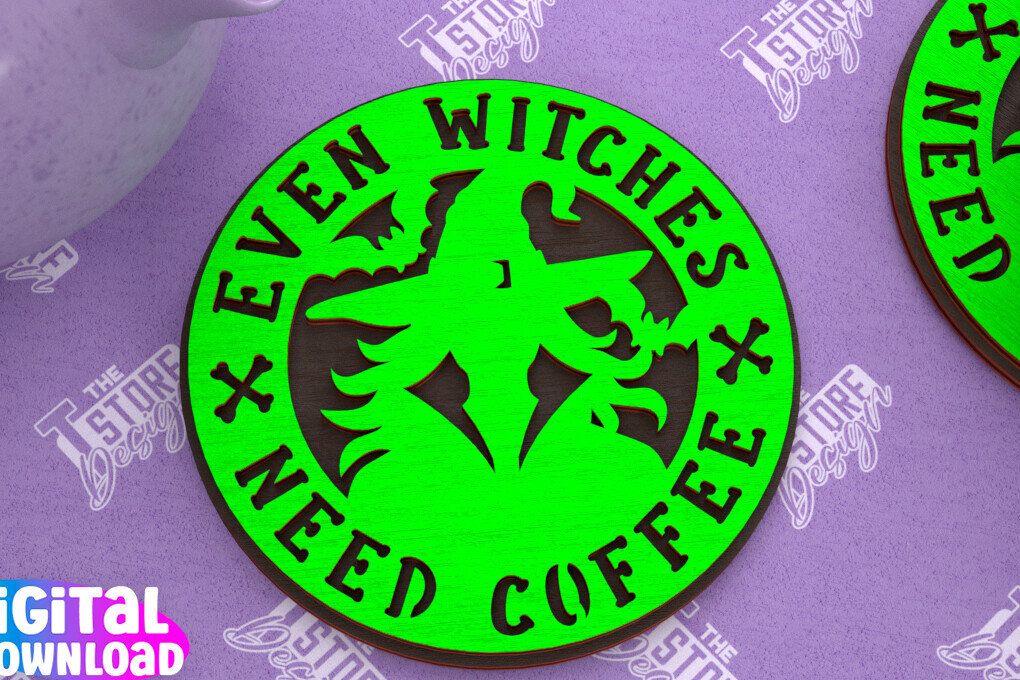 Intra απο ξύλο plywood  Χρώμα wenge 3mm-4mm πάχος - Σουβέρ αποκριών | Halloween Party |CNC Δίασταση 15x15 cm INTRAFABR-23022787