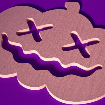 Intra απο ξύλο plywood Χρώμα wenge 3mm-4mm πάχος - Σουβέρ για Halloween Δίασταση 15x15 cm INTRAFABR-23362703 - Image 1