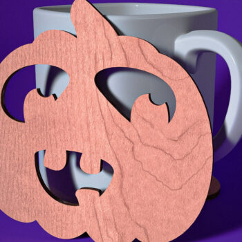 Intra απο ξύλο plywood Χρώμα wenge 3mm-4mm πάχος - Σουβέρ Halloween | Λέιζερ Δίασταση 15x15 cm INTRAFABR-21565581 - Image 1