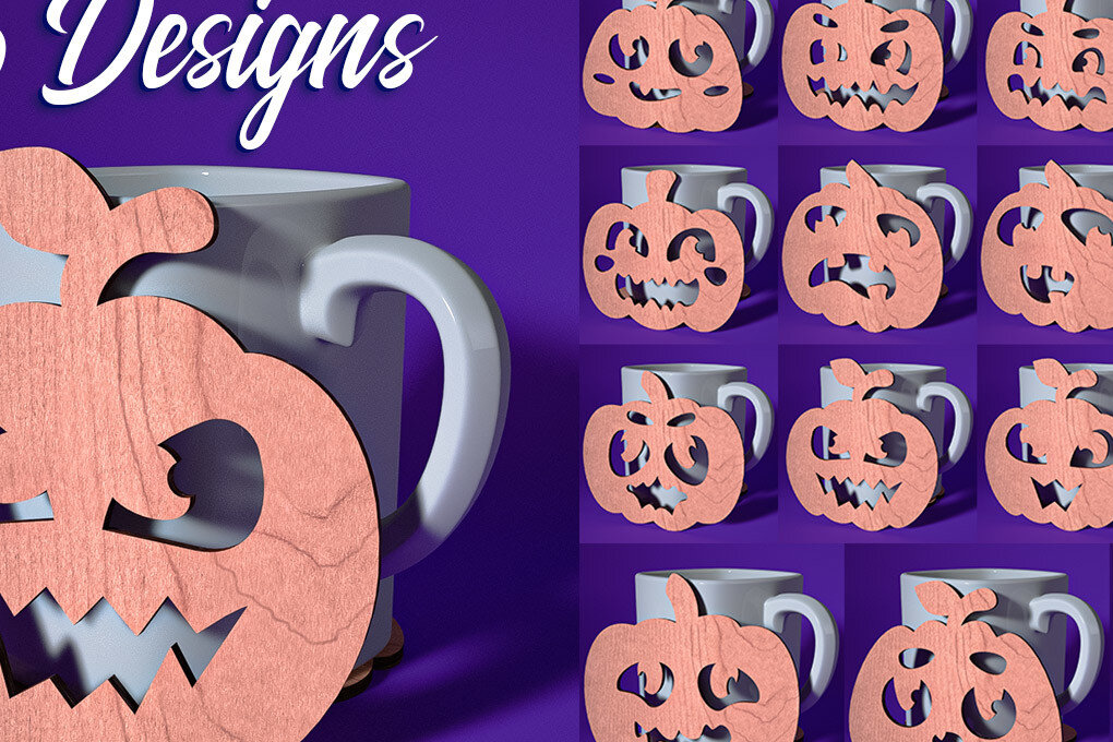 Intra απο ξύλο plywood  Χρώμα wenge 3mm-4mm πάχος - Σουβέρ Halloween | Λέιζερ Δίασταση 15x15 cm INTRAFABR-21849745