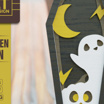 Intra απο ξύλο plywood  Χρώμα wenge 3mm-4mm πάχος - Δέσμη 3D Coffin Halloween Δίασταση 20x25 cm INTRAFABR-24642217 - Image 5