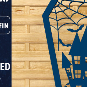 Intra απο ξύλο plywood  Χρώμα wenge 3mm-4mm πάχος - Halloween Coffin 3D Paper C Δίασταση 1500x1500 cm INTRAFABR-21986175