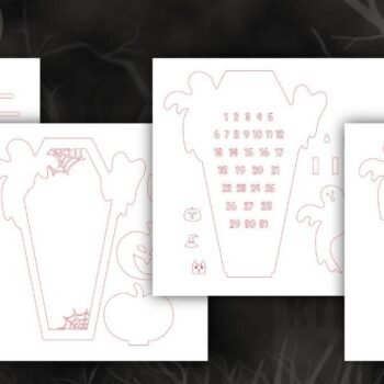 Intra απο ξύλο plywood  Χρώμα wenge 3mm-4mm πάχος - Απο αντίστροφη μέτρηση φέρετρων για το Halloween Δίασταση 15x15 cm INTRAFABR-29948855 - Image 2