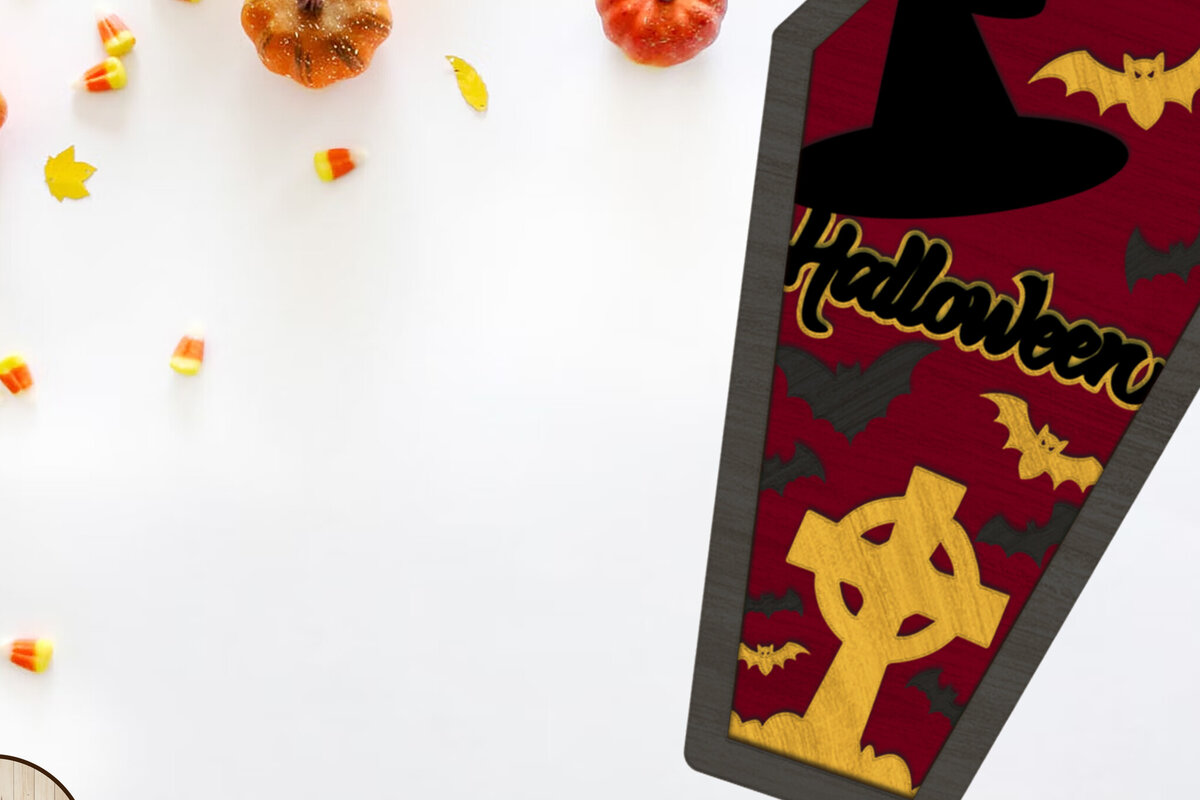 Intra απο ξύλο plywood  Χρώμα wenge 3mm-4mm πάχος - Διακοσμητικό πρότυπο φέρετρων αποκριών Δίασταση 7x12 cm INTRAFABR-29949203