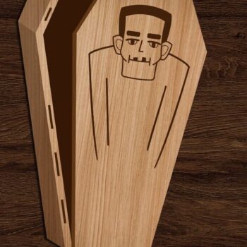 Intra απο ξύλο plywood  Χρώμα wenge 3mm-4mm πάχος - Κουτιά δώρου Halloween Coffin Δίασταση 15x15 cm INTRAFABR-36823148 - Image 8