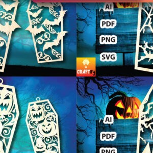 Intra απο ξύλο plywood  Χρώμα wenge 3mm-4mm πάχος - Δέσμη στολίδι αποκριάτικων φέρετρων Δίασταση 6x6 cm INTRAFABR-63610501