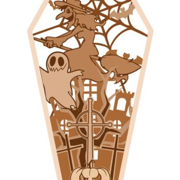 Intra απο ξύλο plywood  Χρώμα wenge 3mm-4mm πάχος - HALLOWEEN COFFIN Ξύλινο ντεκόρ Δίασταση 3x12 cm INTRAFABR-63610454 - Image 8