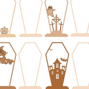 Intra απο ξύλο plywood  Χρώμα wenge 3mm-4mm πάχος - HALLOWEEN COFFIN Ξύλινο ντεκόρ Δίασταση 3x12 cm INTRAFABR-63610454 - Image 9