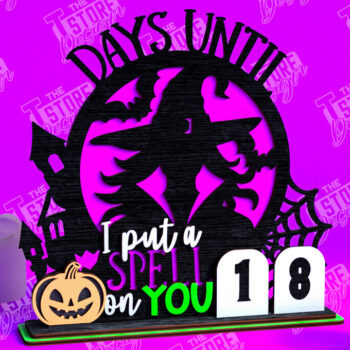 Intra απο ξύλο plywood  Χρώμα wenge 3mm-4mm πάχος - Πρότυπο ημερολογίου αντίστροφης μέτρησης αποκριών Δίασταση 15x15 cm INTRAFABR-36961936 - Image 1