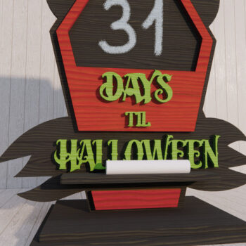 Intra απο ξύλο plywood  Χρώμα wenge 3mm-4mm πάχος - Αποαντίστροφης μέτρησης για το Halloween Δίασταση 15x15 cm INTRAFABR-25189467 - Image 1