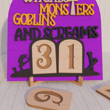 Intra απο ξύλο plywood  Χρώμα wenge 3mm-4mm πάχος - Αποαντίστροφης μέτρησης για το Halloween Δίασταση 15x15 cm INTRAFABR-25190487 - Image 1