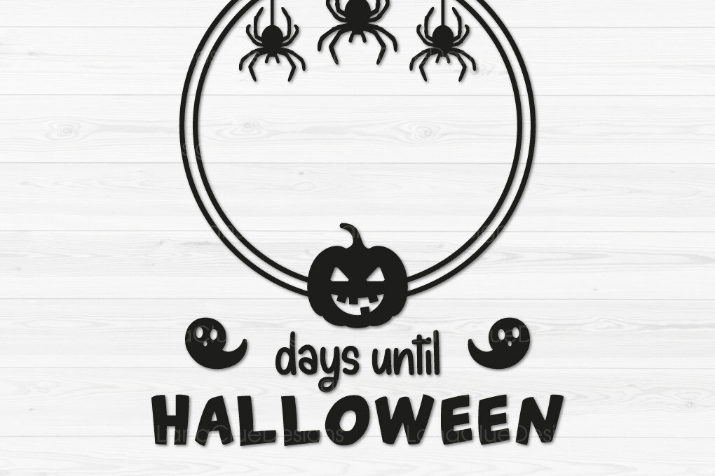 Intra απο ξύλο plywood  Χρώμα wenge 3mm-4mm πάχος - Σήμα αντίστροφης μέτρησης για το Halloween Δίασταση 15x15 cm INTRAFABR-17406789