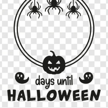 Intra απο ξύλο plywood  Χρώμα wenge 3mm-4mm πάχος - Σήμα αντίστροφης μέτρησης για το Halloween Δίασταση 15x15 cm INTRAFABR-17406789 - Image 3