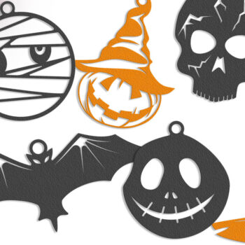 Intra απο ξύλο plywood  Χρώμα wenge 3mm-4mm πάχος - Πακέτο αρχείων αποκοπής αποκριών Δίασταση 7x8 cm INTRAFABR-17406378 - Image 1