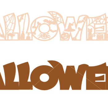 Intra απο ξύλο plywood 3mm-4mm πάχος - HALLOWEEN, Πρότυπο αποκοπής,  με λέιζερ Δίασταση 24x4 cm INTRAFABR-77842795 - Image 10