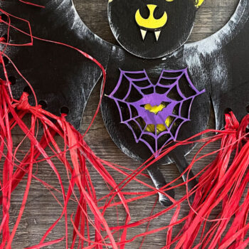 Intra απο ξύλο plywood  Χρώμα wenge 3mm-4mm πάχος - Halloween Cute Bat Δίασταση 6x6 cm INTRAFABR-18123651 - Image 2