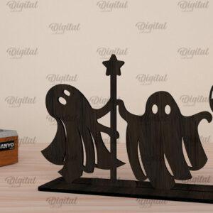 Intra απο ξύλο plywood  Χρώμα wenge 3mm-4mm πάχος - Χορευτικοί χαρακτήρες αποκριών με λέιζερ Δίασταση 15x15 cm INTRAFABR-9596773