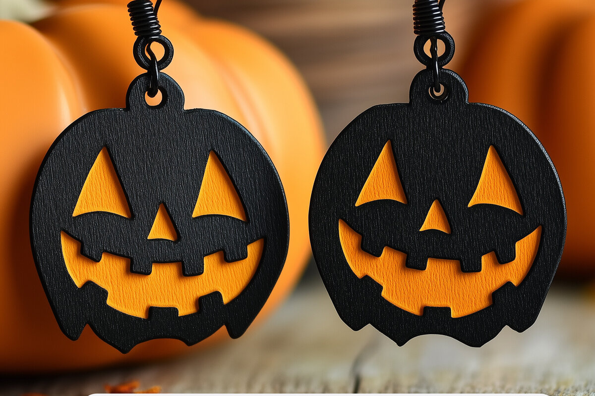 Intra απο ξύλο plywood  Χρώμα wenge 3mm-4mm πάχος - αποκοπής για Halloween Dangle Earring Δίασταση 3x3 cm INTRAFABR-117197336