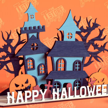 Intra απο ξύλο plywood  Χρώμα wenge 3mm-4mm πάχος - Διακόσμηση αποκριών | 3D σκηνή αποκριών|CNC Δίασταση 15x15 cm INTRAFABR-116175239 - Image 1