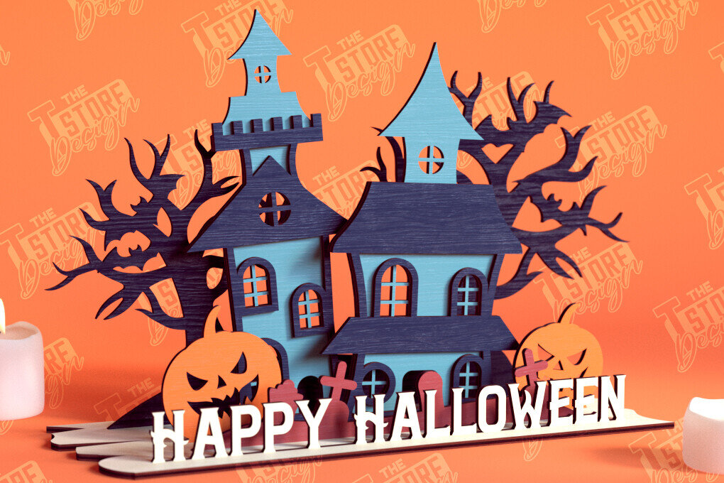 Intra απο ξύλο plywood  Χρώμα wenge 3mm-4mm πάχος - Διακόσμηση αποκριών | 3D σκηνή αποκριών|CNC Δίασταση 15x15 cm INTRAFABR-116175239