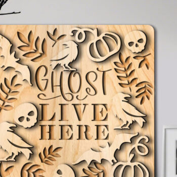 Intra απο ξύλο plywood  Χρώμα wenge 3mm-4mm πάχος - Halloween Decor 6 σχέδια Δίασταση 15x15 cm INTRAFABR-38104286 - Image 4