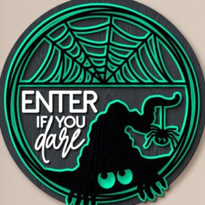 Intra απο ξύλο plywood  Χρώμα wenge 3mm-4mm πάχος - Halloween Decor, Μπείτε αν τολμάτε Δίασταση 15x15 cm INTRAFABR-120978534